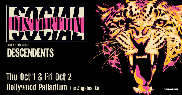 Enter to Win a Pair of Tickets to see Social Distortion at Hollywood Palladium!