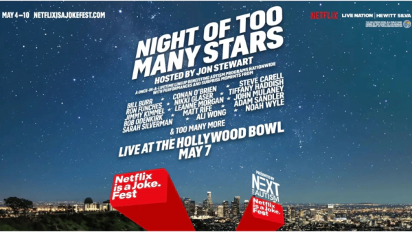 Enter to Win a Pair of Tickets to Netflix is a Joke Presents: Robert Smigel's Night of Too Many Stars Hosted by Jon Stewart at Hollywood Bowl! (5/7)