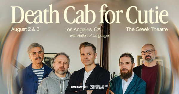 Enter to Win a Pair of Tickets to see Death Cab for Cutie at Kia Forum! (8/3)