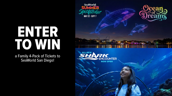 Win a Family 4-Pack of tickets to SeaWorld San Diego