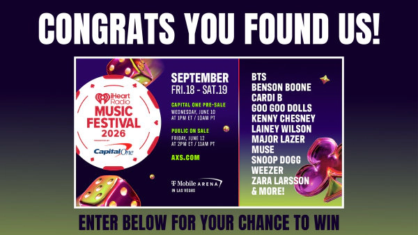 Win Your Trip To The iHeartRadio 2026 Music Festival!