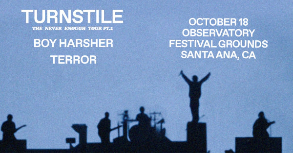 Enter to Win a Pair of Tickets to see Turnstile at OC Observatory Festival Grounds! (10/18)