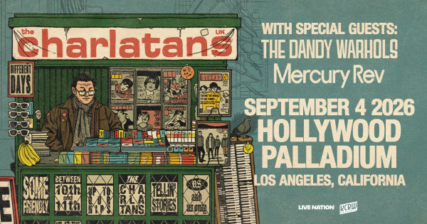 Enter to Win a Pair of Tickets to see The Charlatans UK at Hollywood Palladium! (9/4)