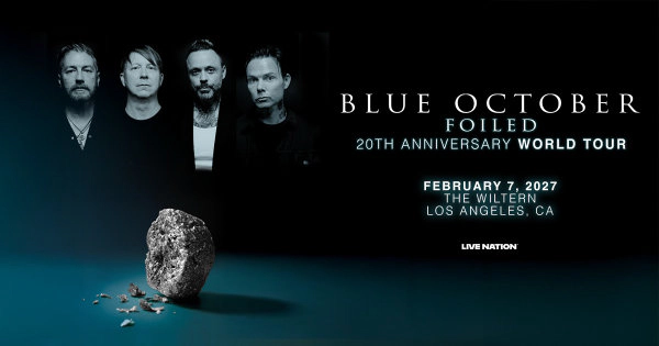 Enter to Win a Pair of Tickets to see Blue October at The Wiltern! (2/7)