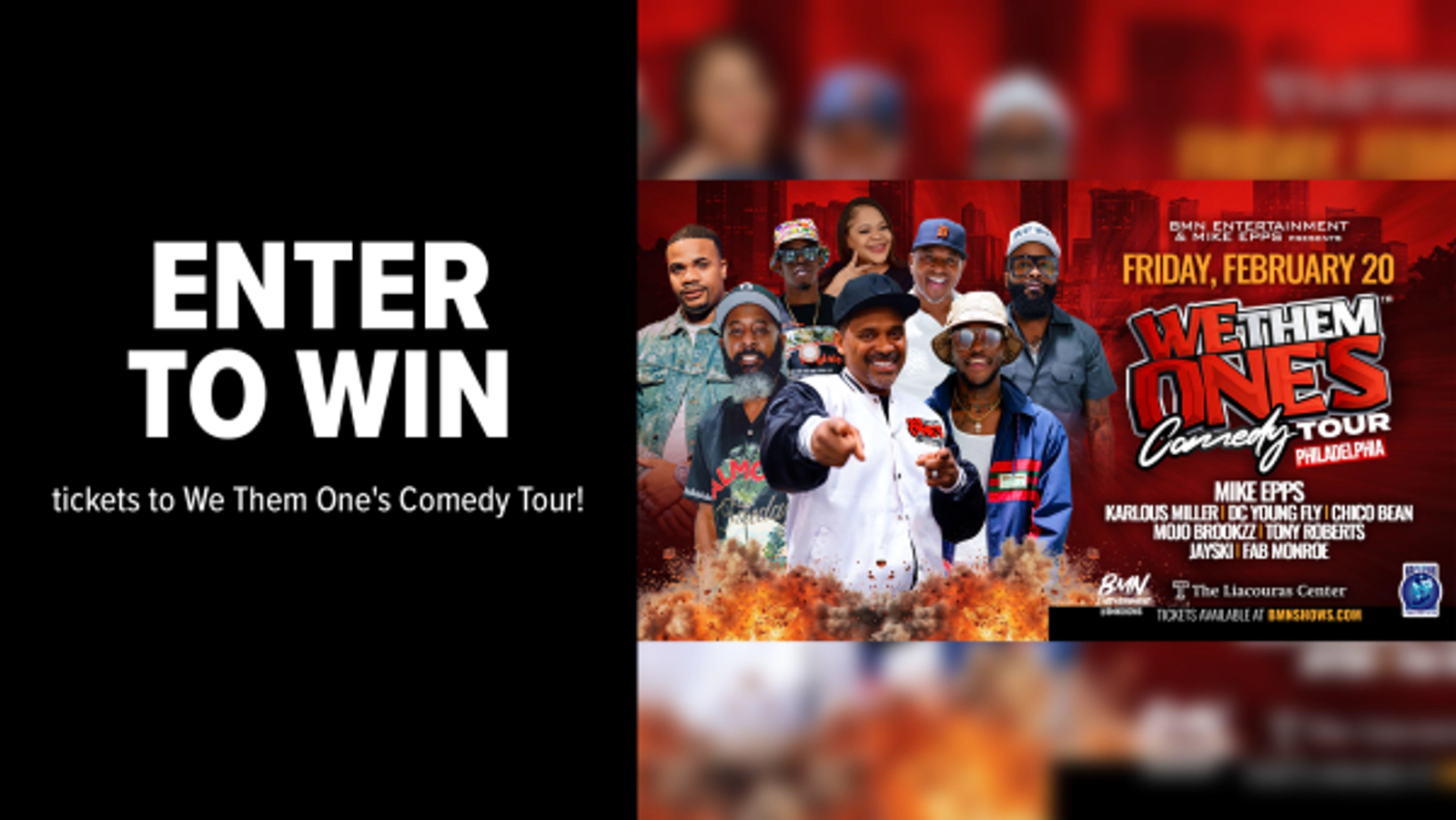 Enter to win tickets to We Them One's Comedy Tour!