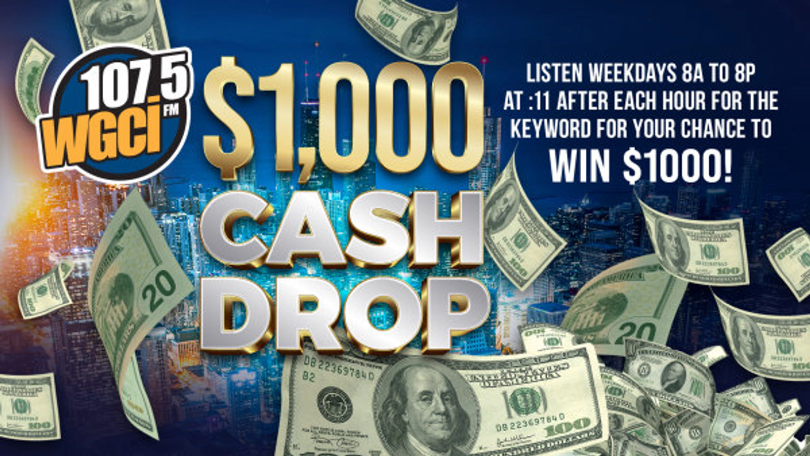 Listen to Win $1,000
