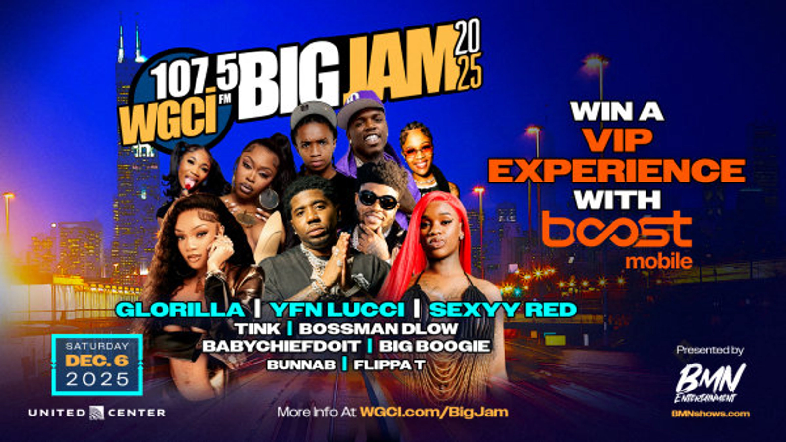 Win A Big Jam VIP Experience with Boost Mobile