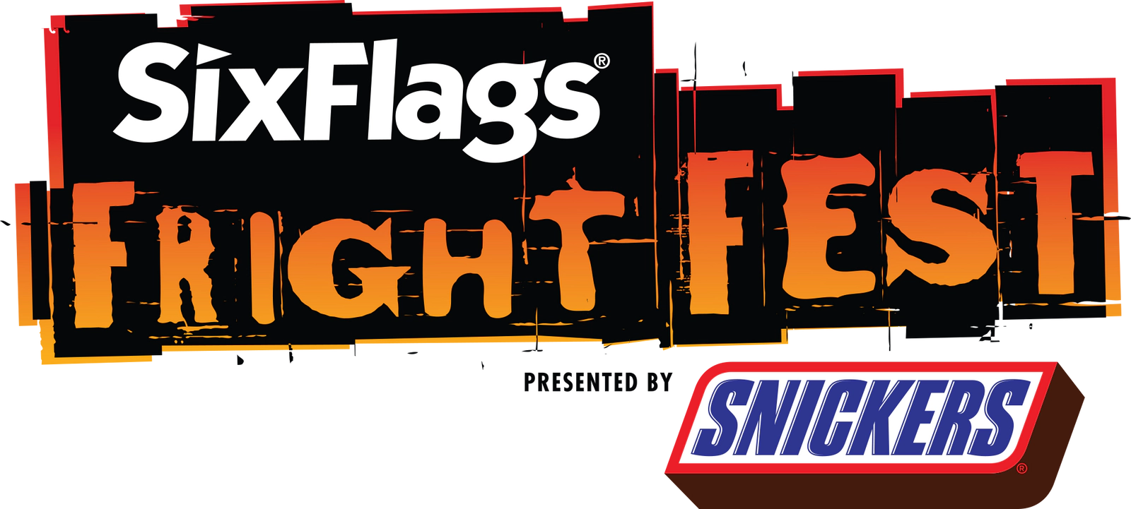 Enter For your Chance to win 4 pack to Six Flags Fright Fest Presented By Snickers.
