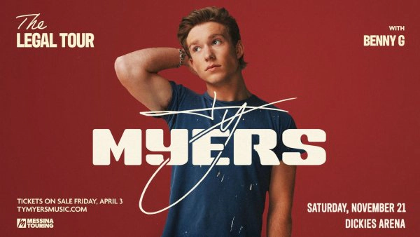 Enter to WIN tickets to Ty Myers The Legal Tour in Ft Worth