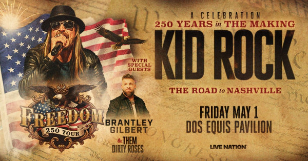 Enter to WIN tickets to Kid Rock: Freedom 250 Tour – The Road to Nashville (TEXAS DATE)