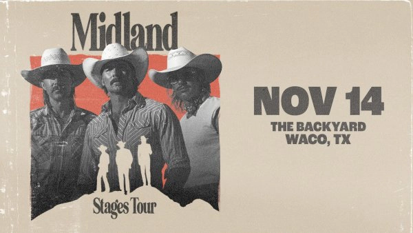 Enter to WIN tickets to see Midland LIVE at the Backyard Waco TX