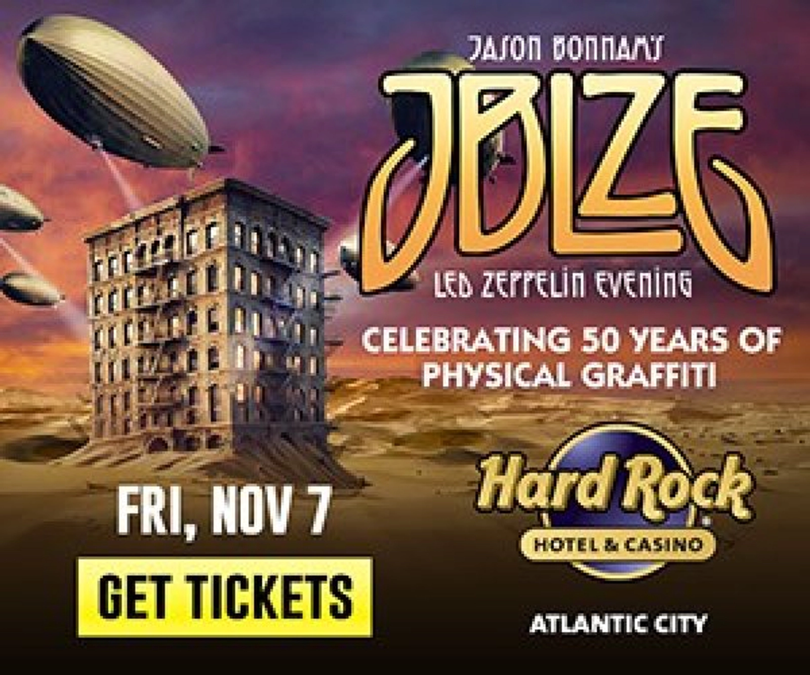 JASON BONHAM IS COMING TO HARD ROCK ATLANTIC CITY