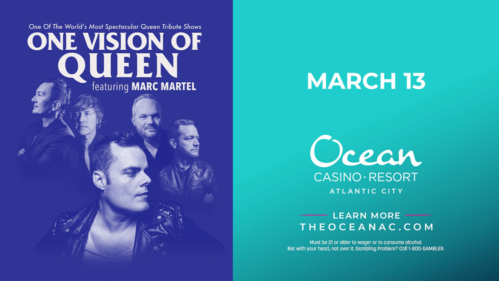 Win A Pair of Tickets to One Vision of Queen at Ocean Casino Resort!