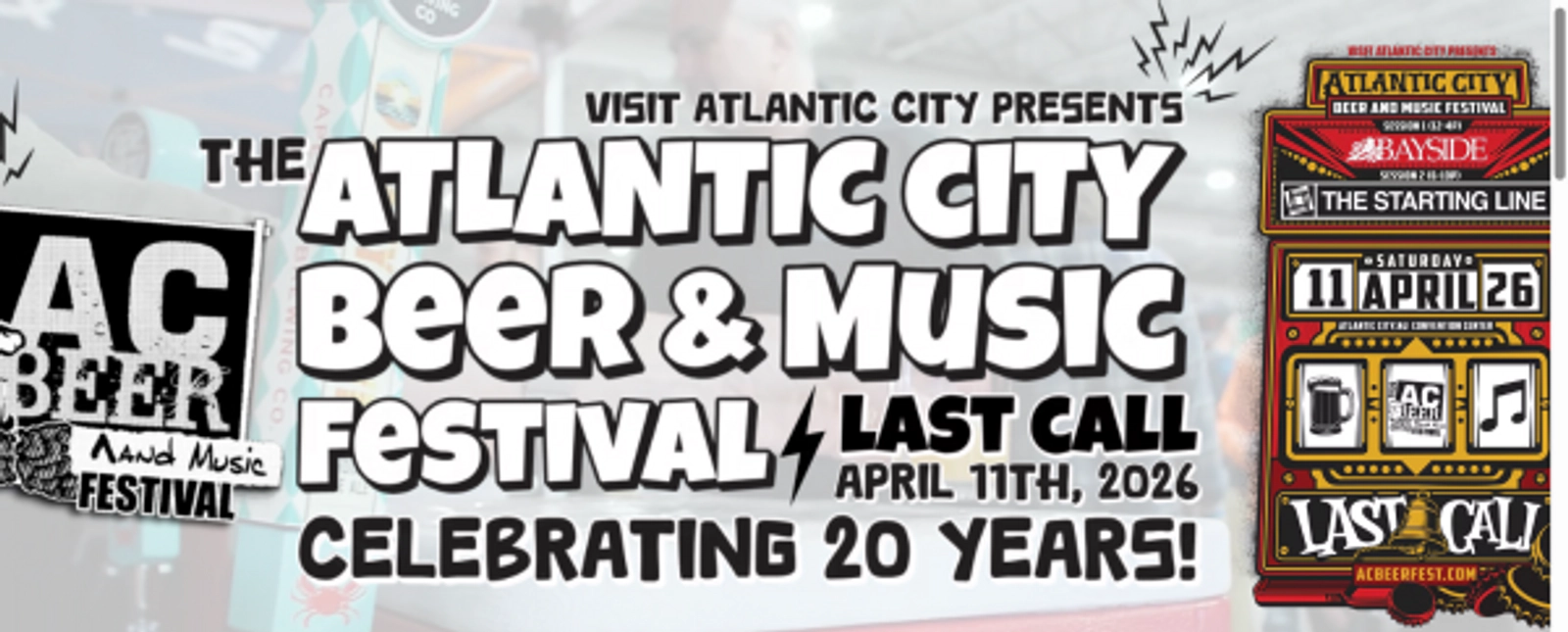 Win a Pair of Tickets to The Atlantic City Beer & Music Fest 20th Anniversary Last Call!