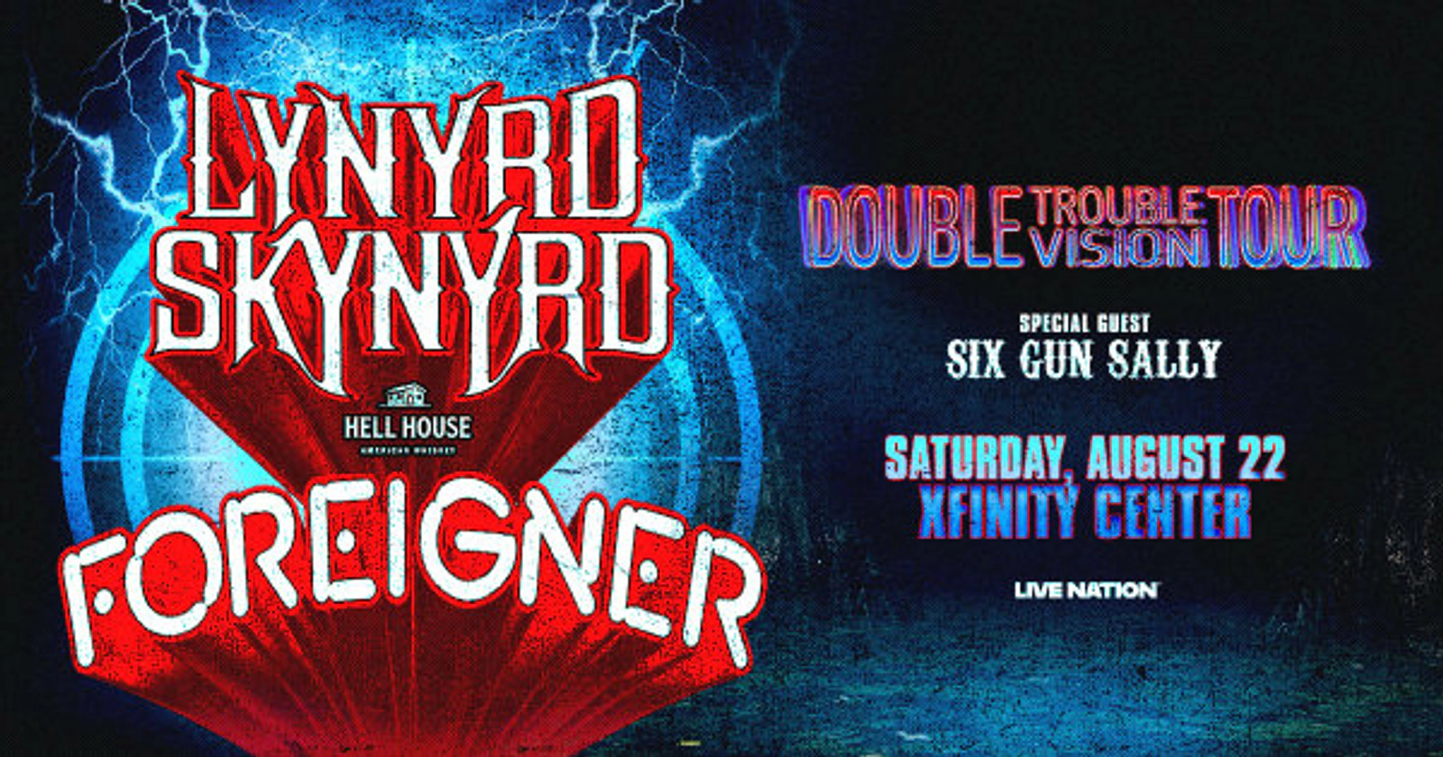 Win tickets to Lynyrd Skynyrd & Foreigner – Double Vision Double Trouble Tour!