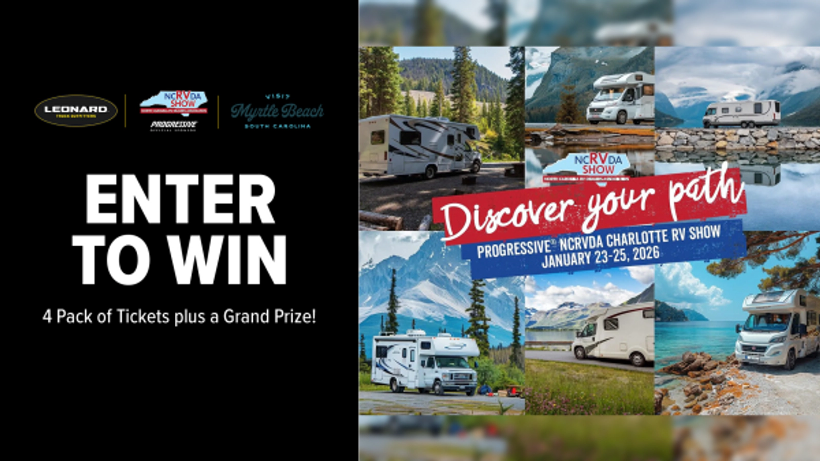 Progressive NCRVDA Charlotte RV Show Online Ticket Giveaway January 23-25, 2026