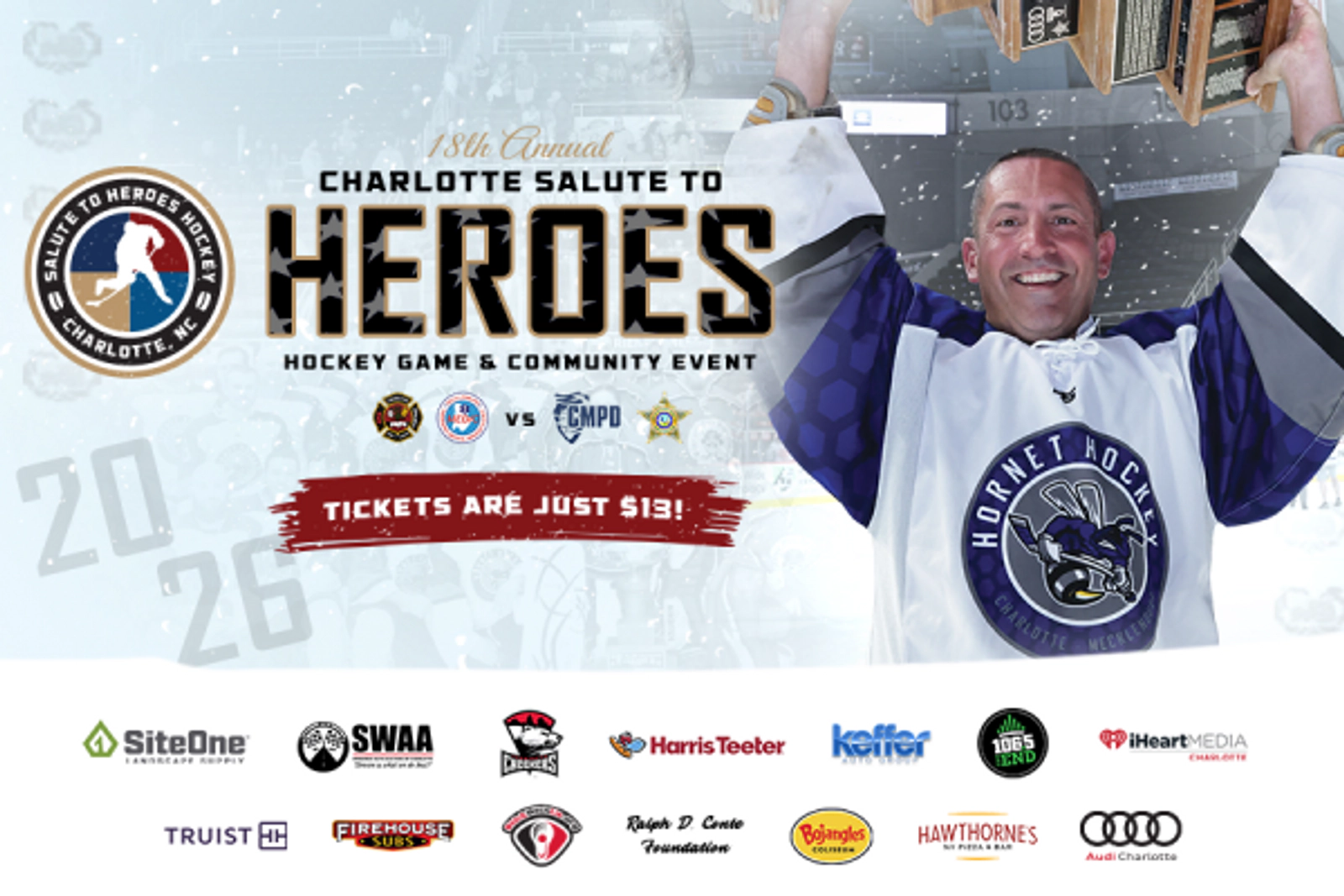 Enter to Win Tickets to the Charlotte Salute to Heroes Hockey Game