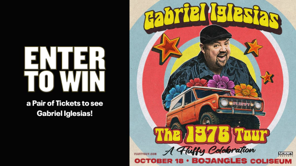 Gabriel Iglesias Enter to WIN.  October 18 - 8pm Bojangles Coliseum, Charlotte