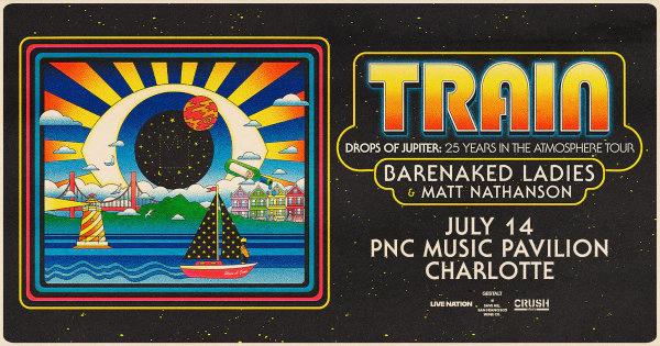 Win Tickets to Train at the PNC Music Pavilion in Charlotte on 7/14