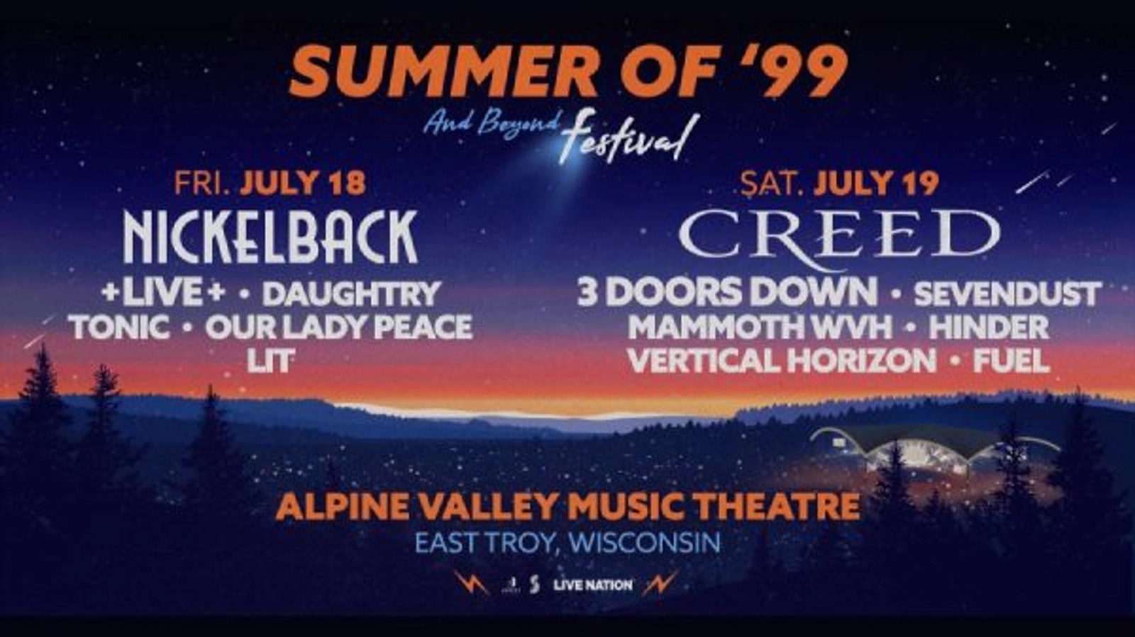 Win 2-Day Passes To Summer of '99 and Beyond Festival