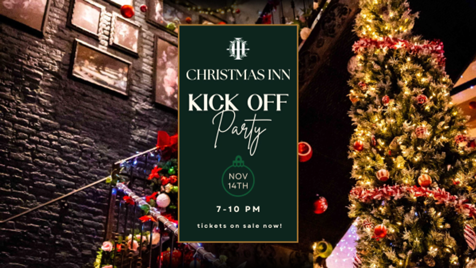 RSVP To Christmas Kickoff Party at Hubbard Inn