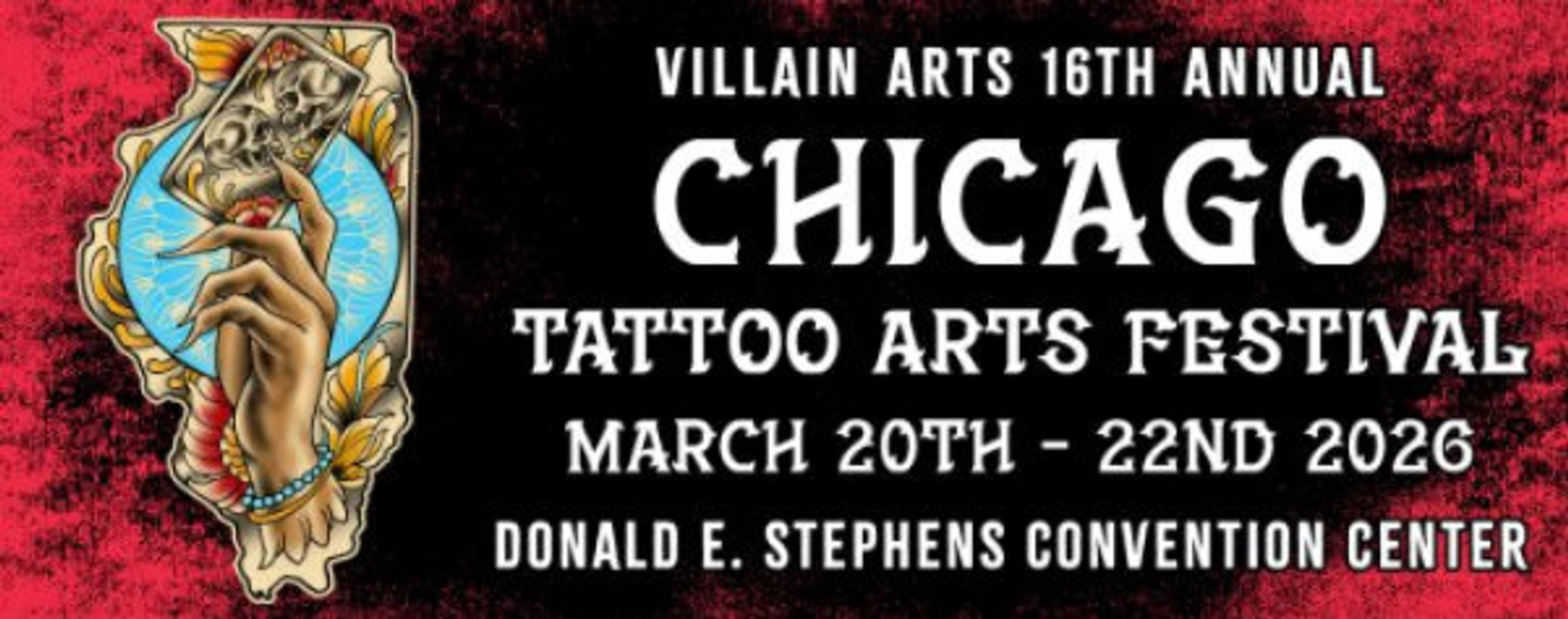 Register here for a 4 Pack of tickets to the Villain Arts Tattoo Festival - Chicago!