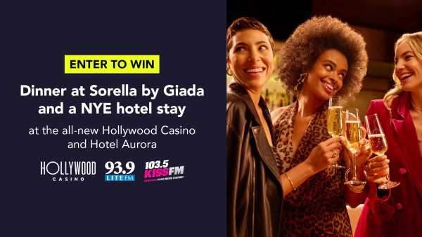 Win Dinner at Sorella by Giada and a NYE Hotel Stay at the all-new Hollywood Casino and Hotel Aurora