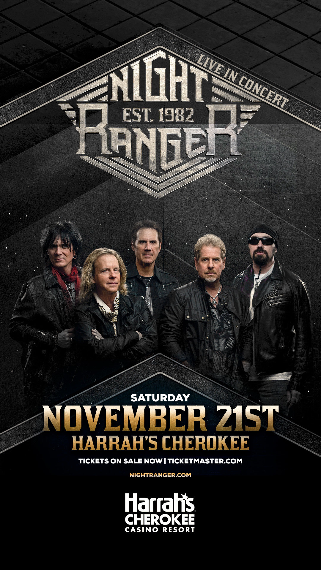 Win Tix to Night Ranger LIVE at Harrah's Cherokee Casino Resort