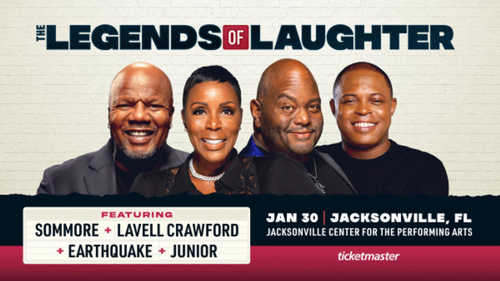 Win Tickets To The Legends of Laughter At The Jacksonville Center For Performing Arts