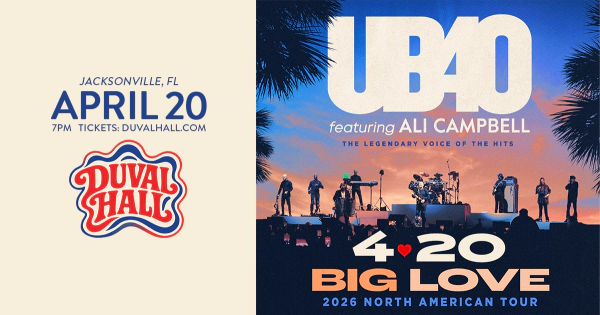 Win Tickets To UB40 Featuring Ali Campbell at Duval Hall!