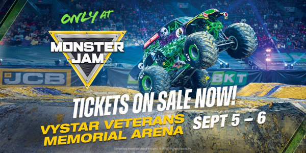 Win Tickets To Monster Jam 2026 At Vystar Veterans Memorial Arena!