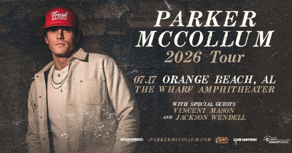 Win Tickets to see Parker McCollum at The Wharf!
