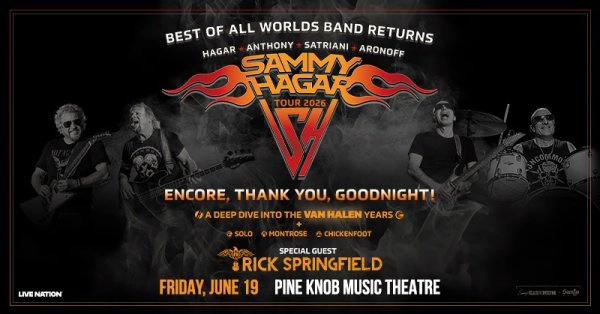Win tickets to see Sammy Hagar