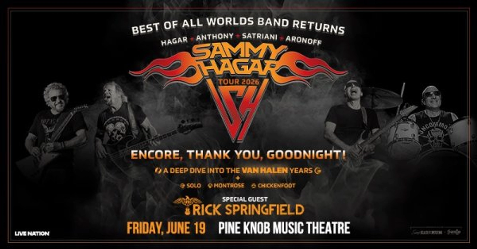 Win tickets to see Sammy Hagar