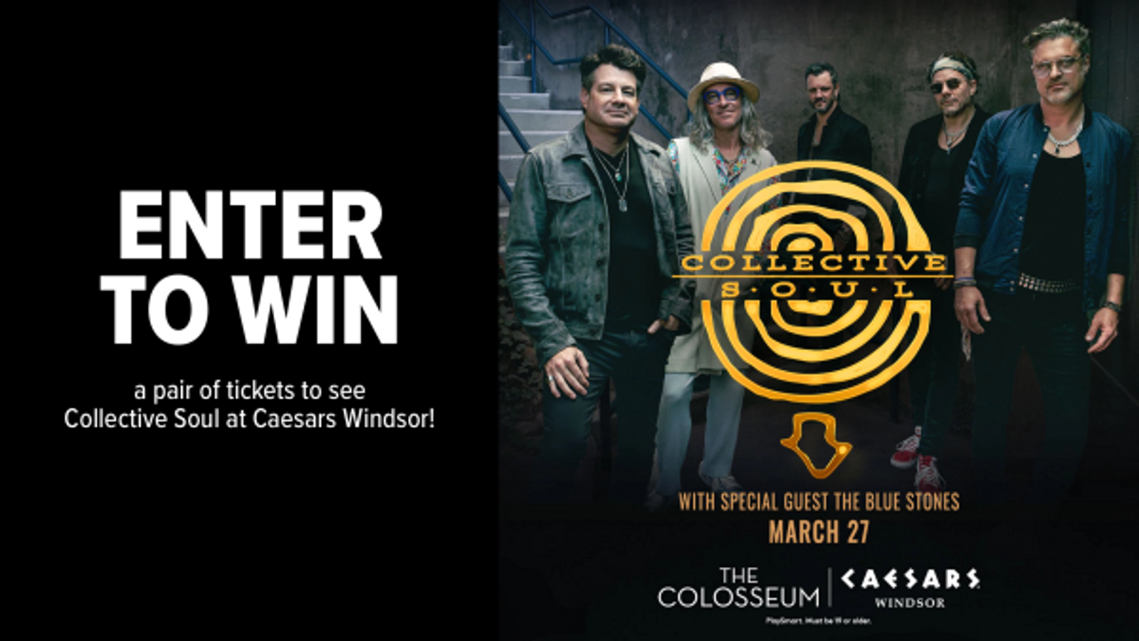 Win tickets to see Collective Soul at Caesars Windsor