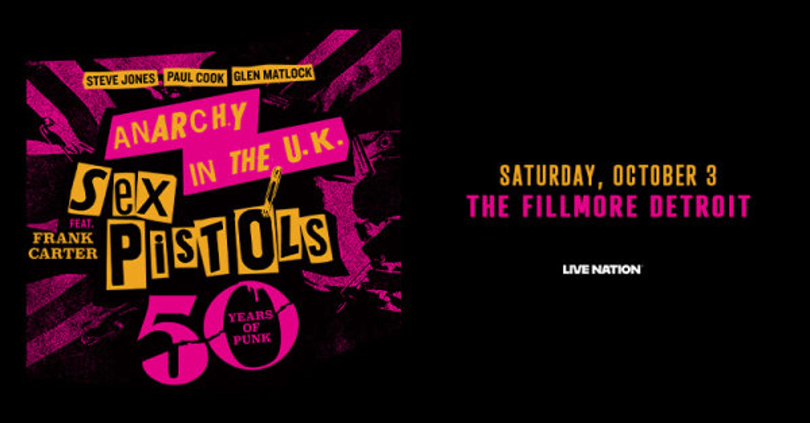 Win tickets to see Frank Carter and The Sex Pistols