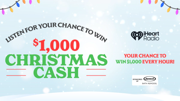 Listen To Win $1,000 Of Christmas Cash From 92.5 The Breeze!
