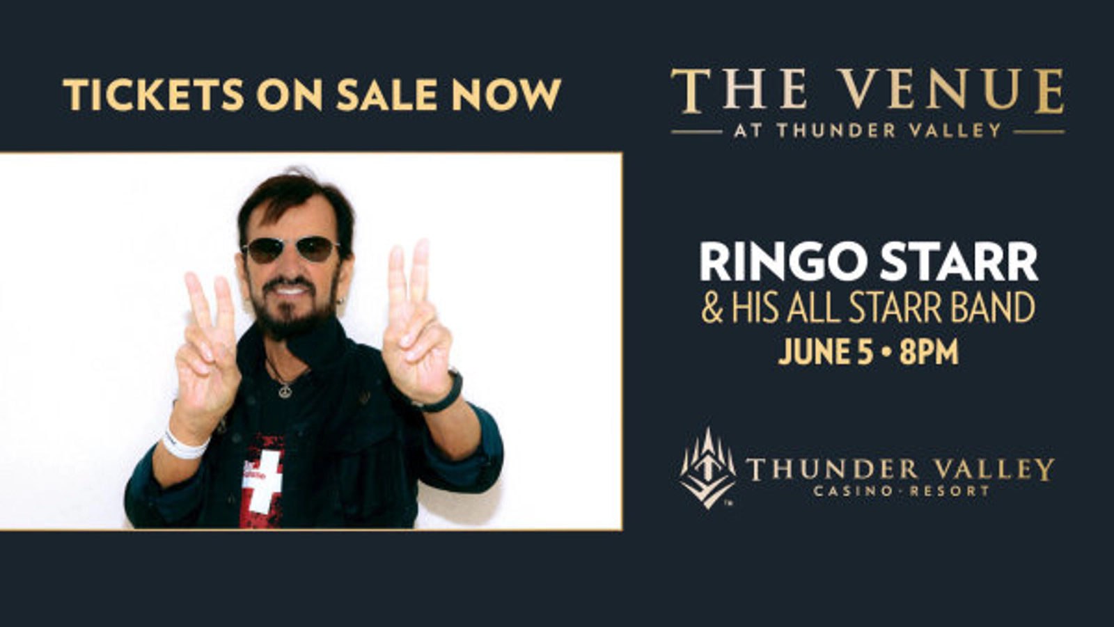 Listen To Win Tickets To See Ringo Starr Coming June 5th To The Venue At Thunder Valley!