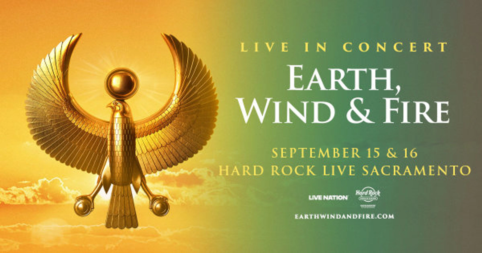 Listen For A Chance To Win Tickets To See Earth, Wind & Fire Coming September 15 & 16 To Hard Rock Live Sacramento!