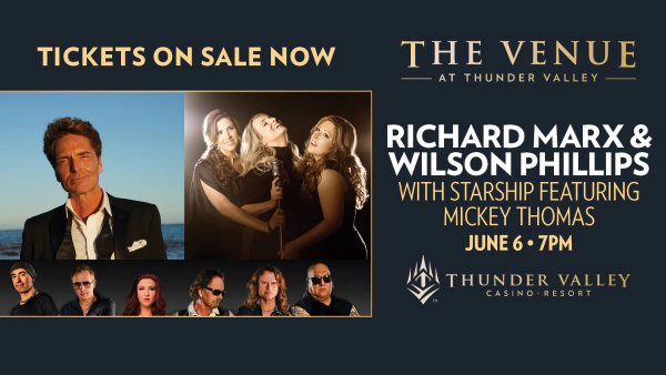 Listen For A Chance To Win Tickets To See Richard Marx & Wilson Phillips On June 6th At Thunder Valley!