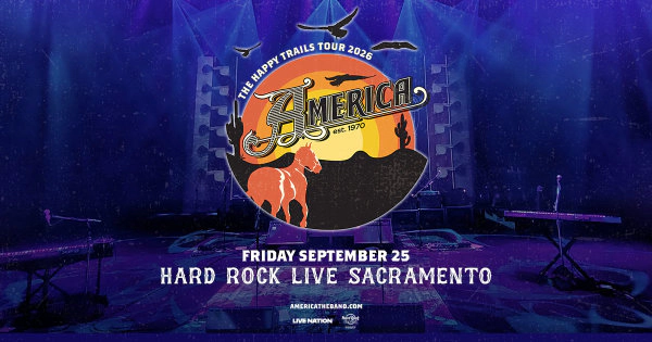 Listen To 92 Minutes of Commercial Free Music To Win Tickets To See America In Concert At Hard Rock Live Sacramento!