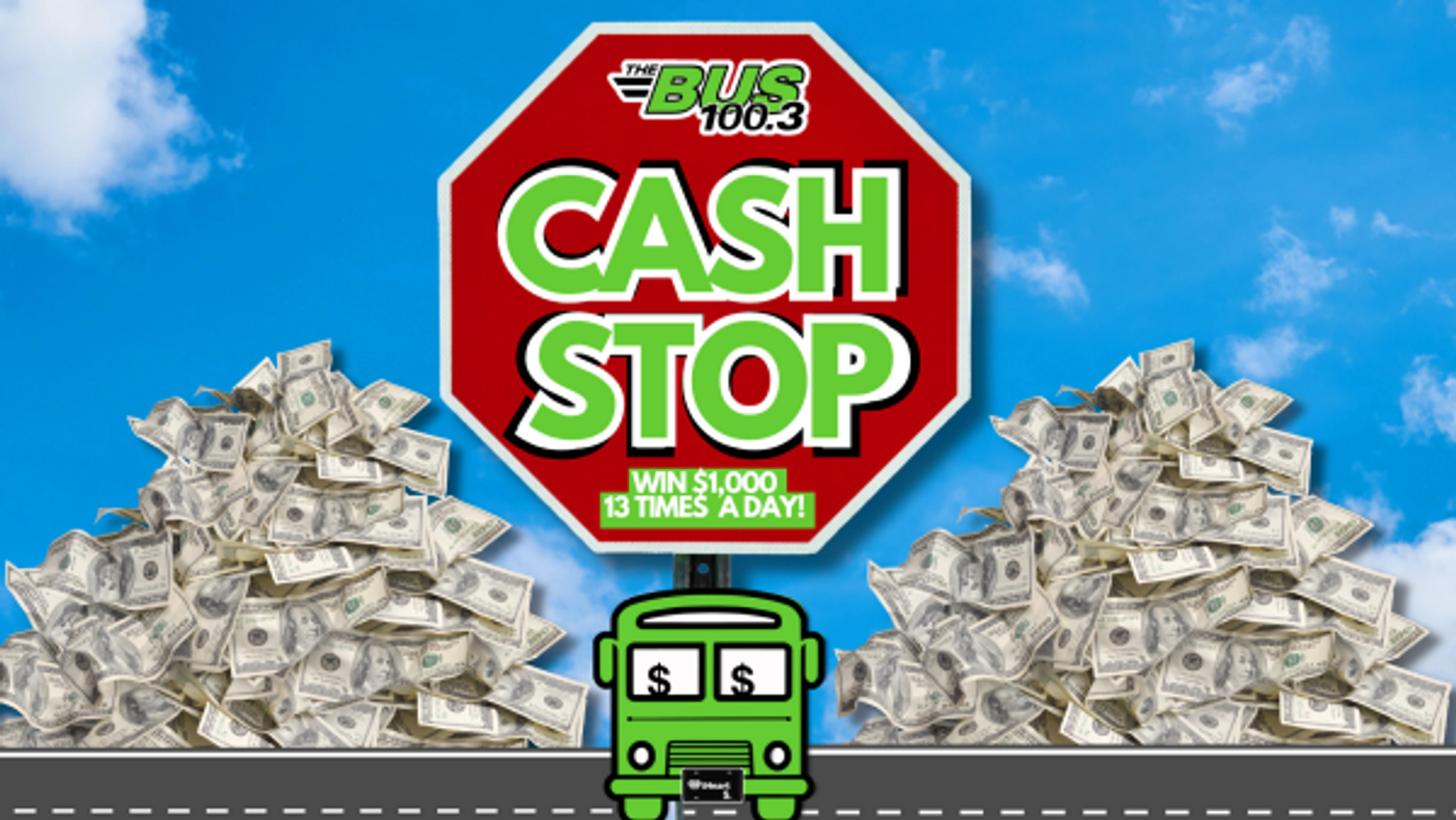 The 100.3 The Bus Cash Stop