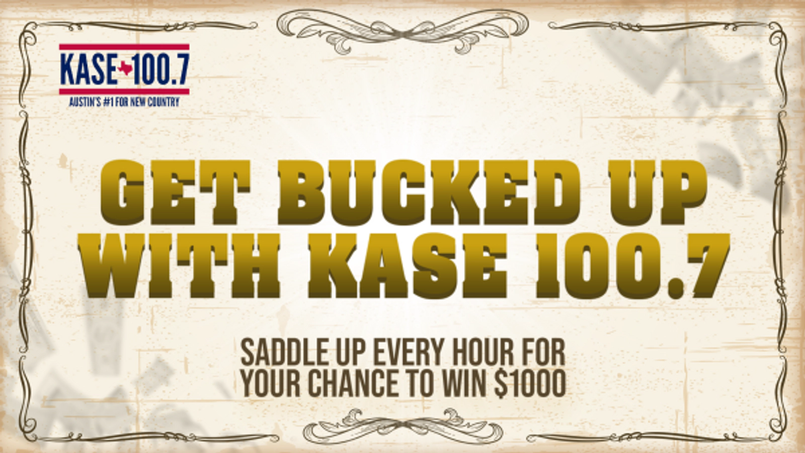 GET BUCKED UP WITH KASE 100.7