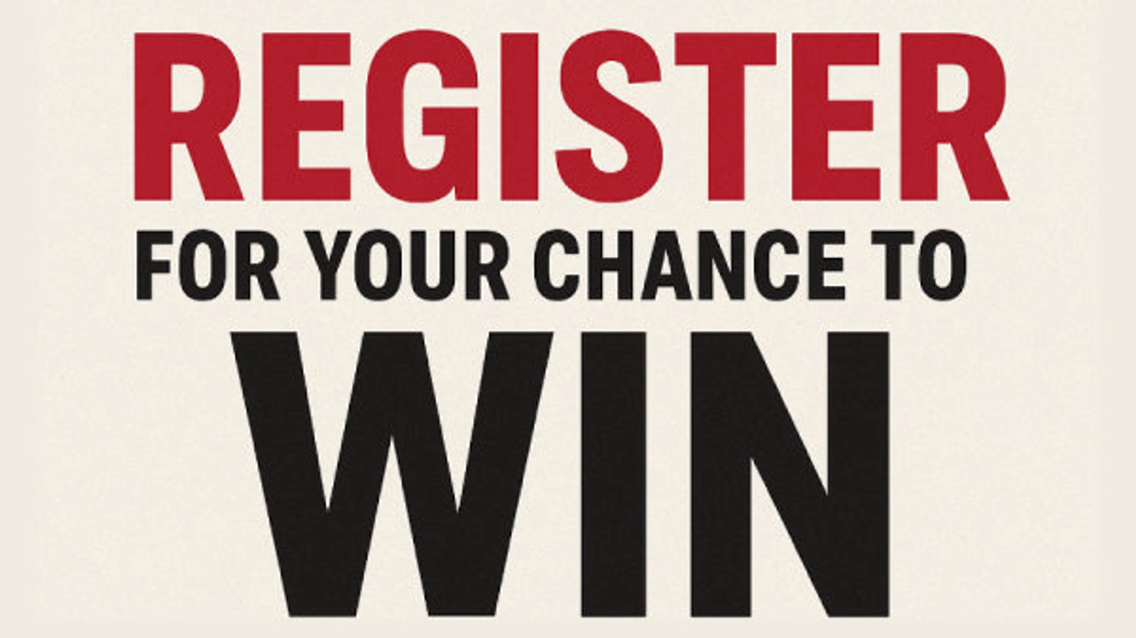 Register to win tickets to the game!