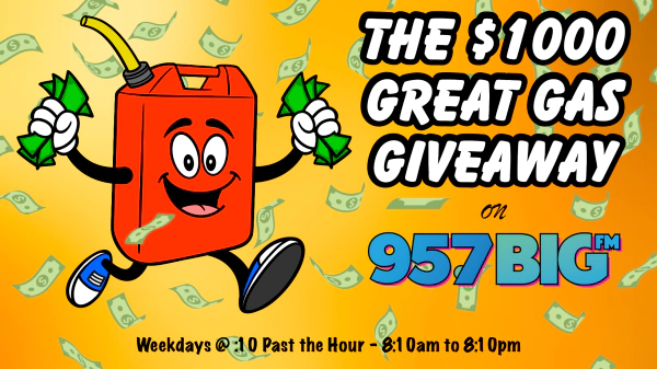 Listen to Win The $1000 Great Gas Giveaway!