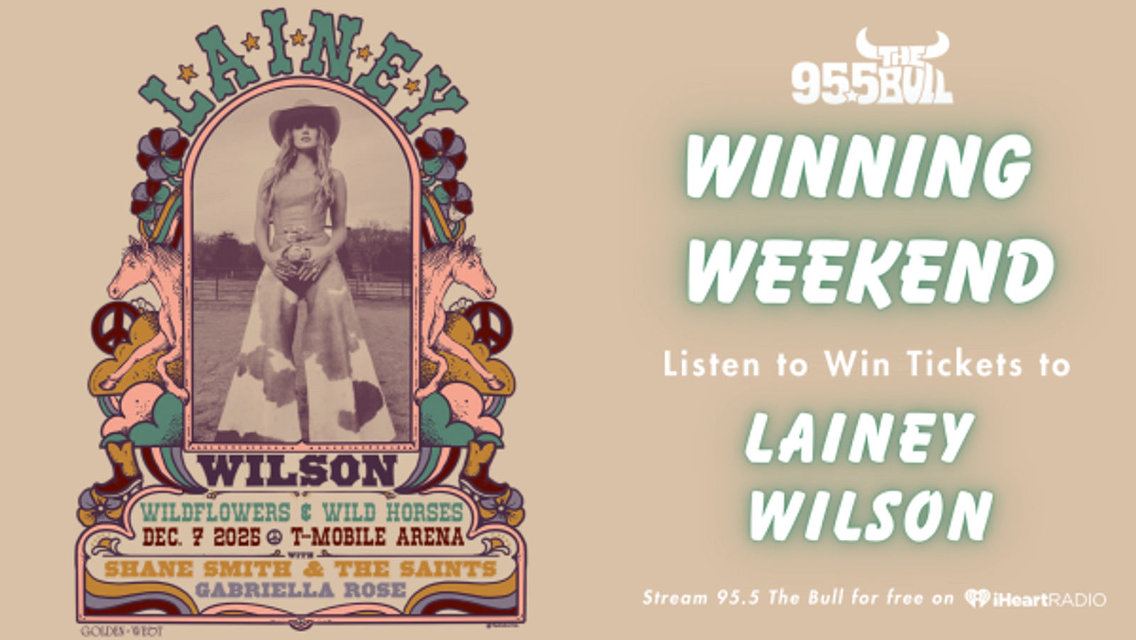 WINNING WEEKEND: Listen to Win Tickets to Lainey Wilson!