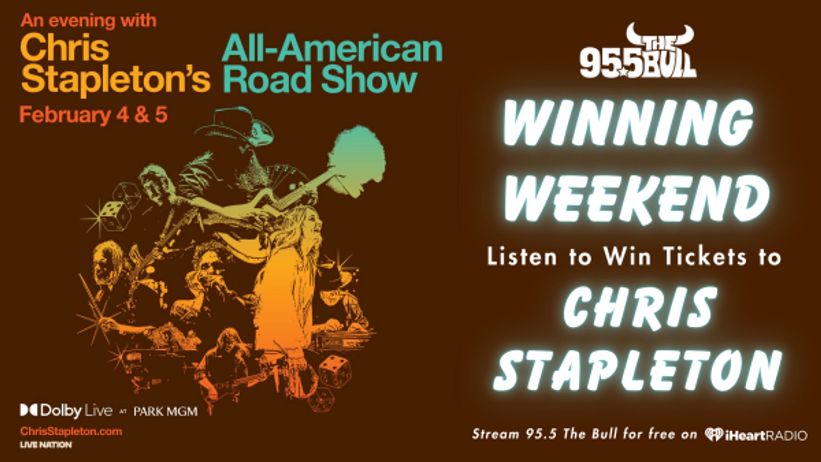 WINNING WEEKEND: Listen to Win Tickets to Chris Stapleton!
