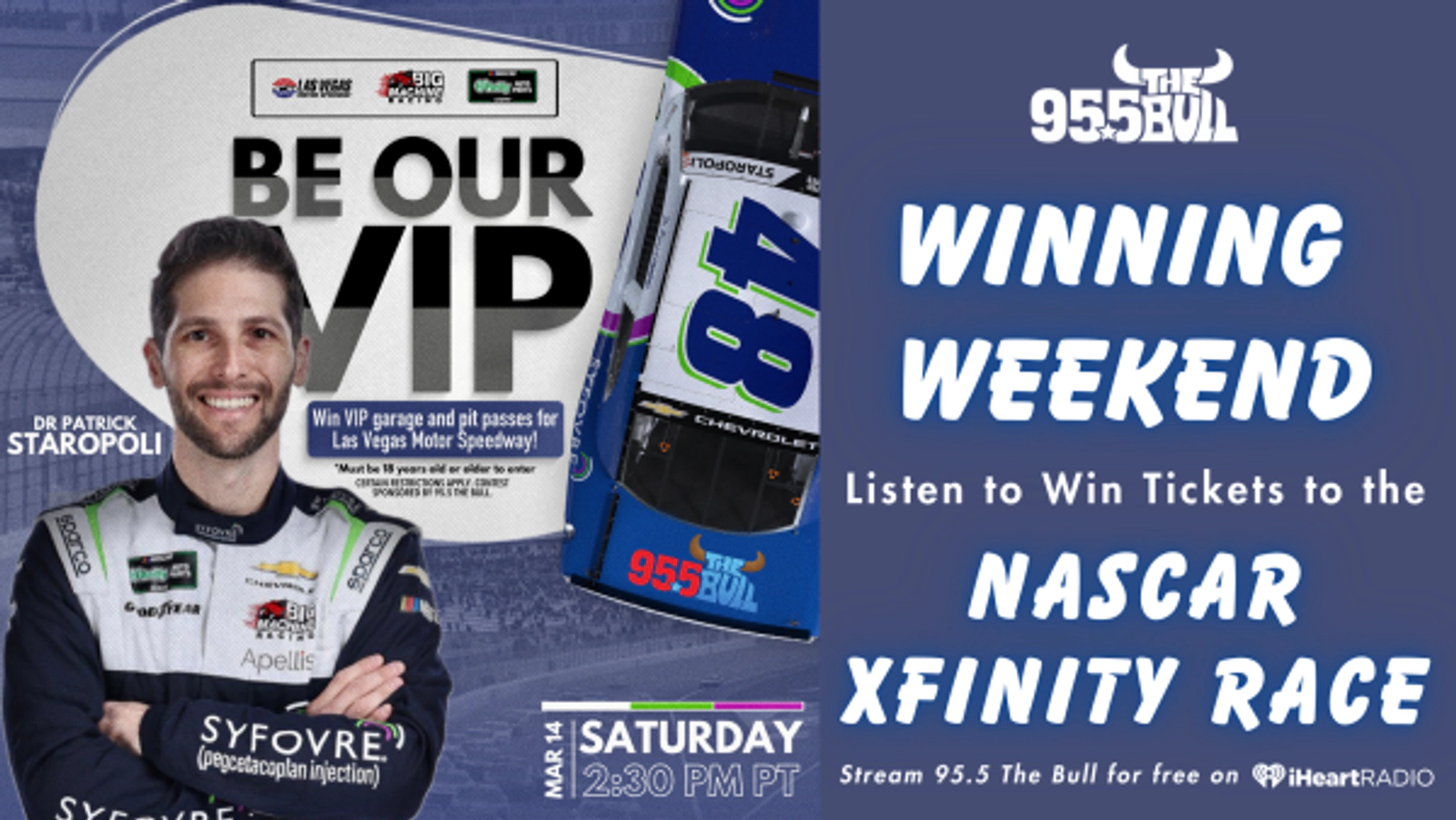 WINNING WEEKEND: Listen to Win a VIP Package to the NASCAR Xfinity Race!