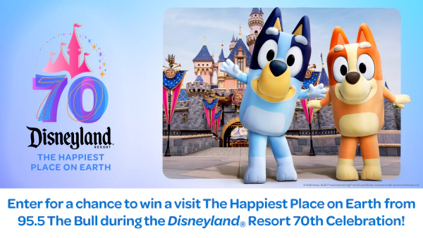 95.5 The Bull wants you to enter for a chance to win a visit to the Disneyland® Resort!