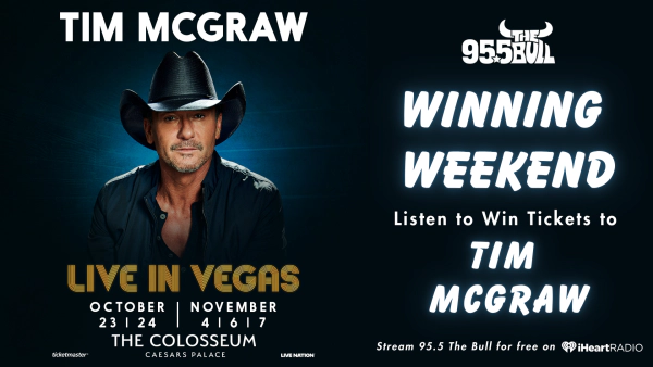 WINNING WEEKEND: Listen to Win Tickets to Tim McGraw!